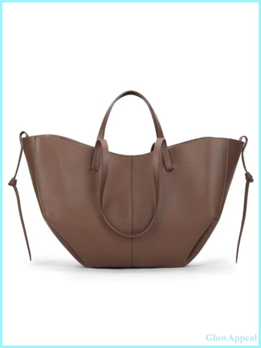 Large Faux Leather Tote Bag for Women Trendy Work Handbag Purse